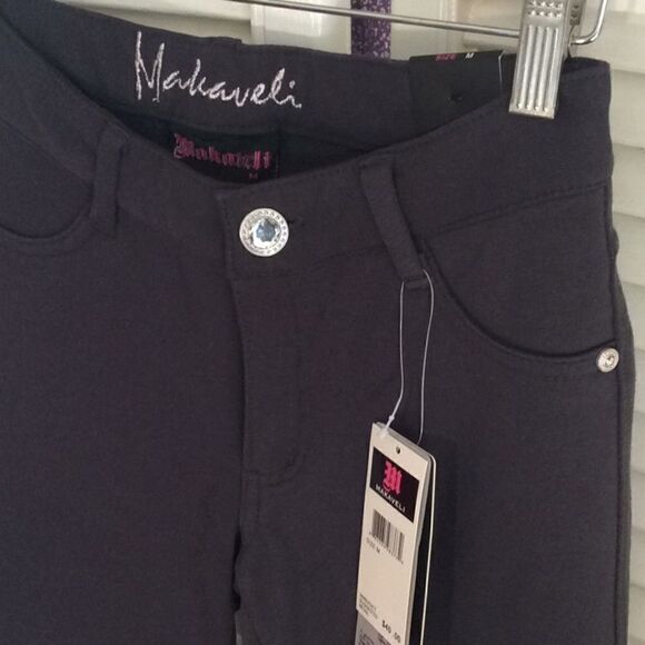 NWT Makaveli Cotton And Sparkle Stretch Pants M. - Picture 5 of 15